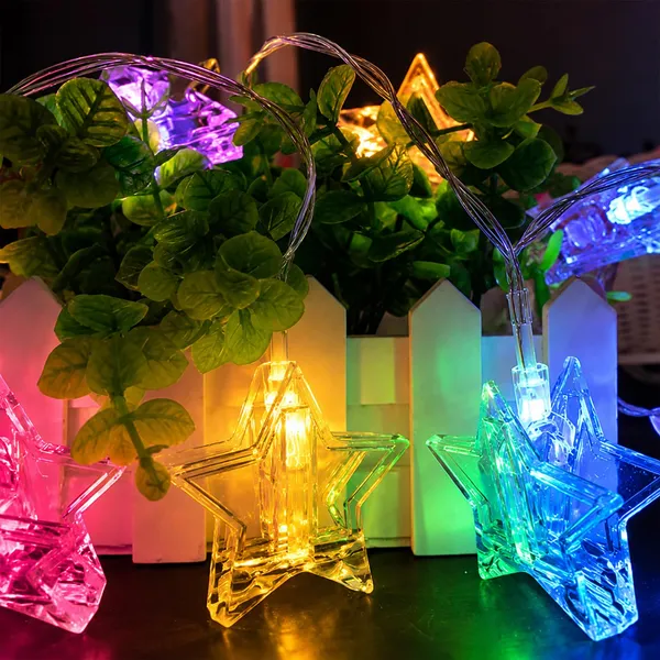 KAVYASHINE_14_Led_3_Meter_Decorative_Photo_Clip_String_Lights_For_Bedroom_Wall_Decoration_Home_Party_And_Memory_Display_Photo_Clip_Light_Star_Multi