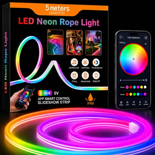 16_4_Feet_Magic_Neon_Strip_Light_App_Remote_Control_Music_Sync_Multi_Colour_Modes_Ideal_For_Gaming_Room_Wall_Decor_Multicolor_8