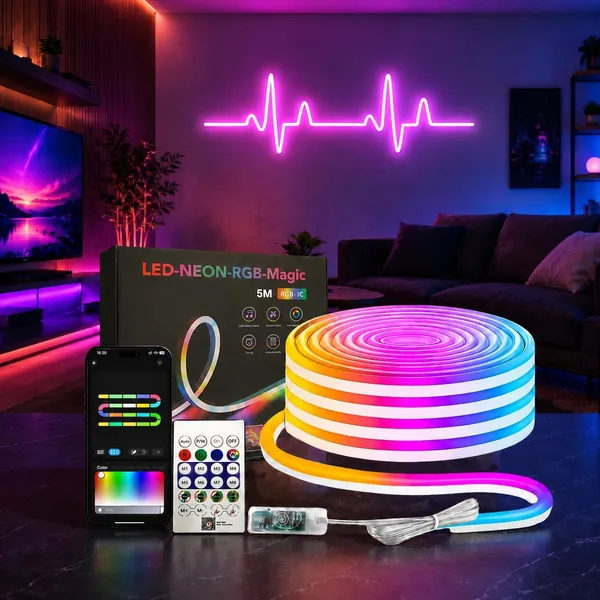 16_4_Feet_Magic_Neon_Strip_Light_App_Remote_Control_Music_Sync_Multi_Colour_Modes_Ideal_For_Gaming_Room_Wall_Decor_Magic_Neon_Rgb