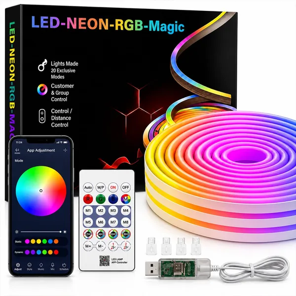 16_4_Feet_Magic_Neon_Strip_Light_App_Remote_Control_Music_Sync_Multi_Colour_Modes_Ideal_For_Gaming_Room_Wall_Decor_Multicolor_9