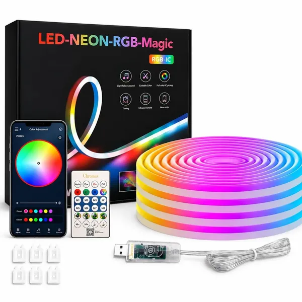 KAVYASHINE_16_4_Feet_Magic_Neon_Strip_Light_App_Remote_Control_Music_Sync_Multi_Colour_Modes_Ideal_For_Gaming_Room_Wall_Decor_Magic_Neon_Rgb