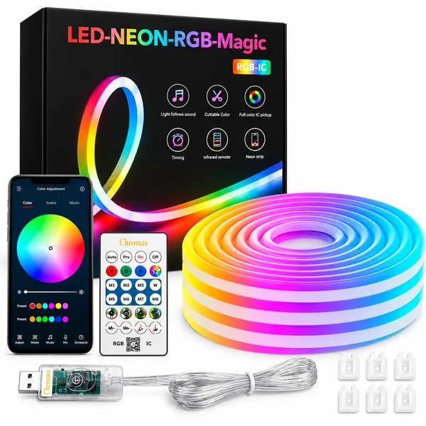 KAVYASHINE_16_4_Feet_Magic_Neon_Strip_Light_App_Remote_Control_Music_Sync_Multi_Colour_Modes_Ideal_For_Gaming_Room_Wall_Decor_Magic_Neon_Rgb