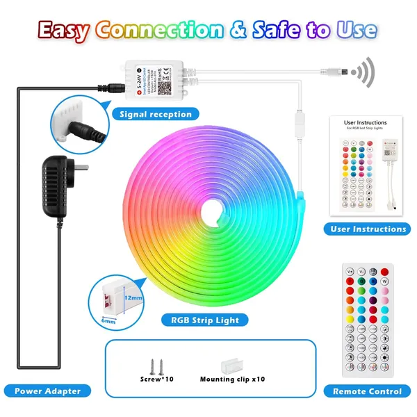 KAVYASHINE_16_4_Feet_Magic_Neon_Strip_Light_App_Remote_Control_Music_Sync_Multi_Colour_Modes_Ideal_For_Gaming_Room_Wall_Decor_Magic_Neon_Rgb