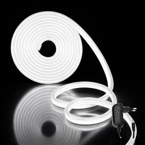 KAVYASHINE_16_4_Feet_Neon_Led_Strip_Light_12V_Adapter_Waterproof_Ip65_Silicone_Flexible_Rope_Light_For_Wall_Decor_Diy_Name_Signs_Neon_Lights_5_Meter_White
