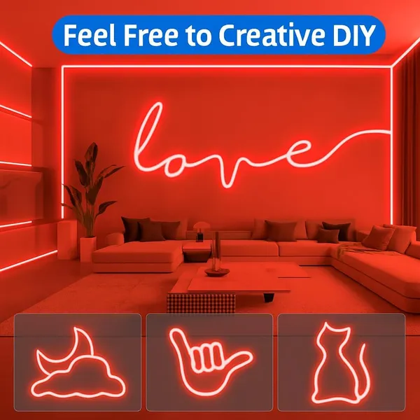 16_4_Feet_Led_Neon_Strip_Lights_Cuttable_Flexible_Ip65_Waterproof_5_Meter_For_Home_Bedroom_Party_Gaming_Room_Christmas_Diwali_Red