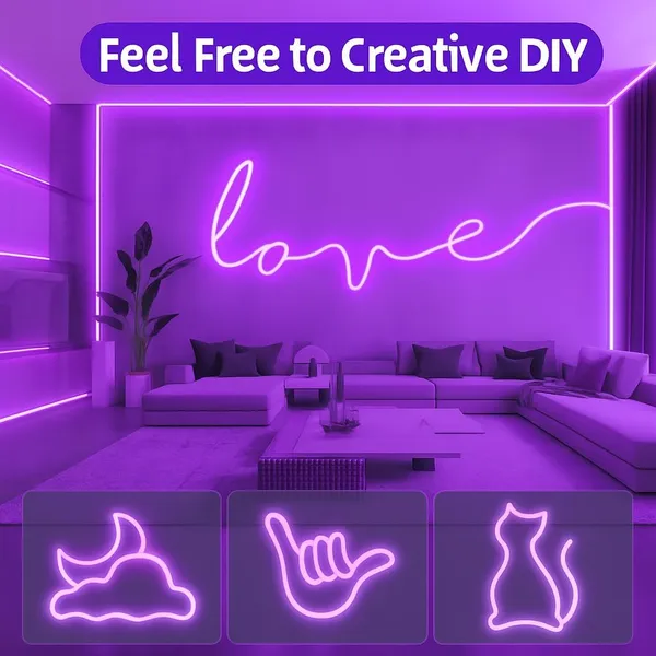 16_4_Feet_Led_Neon_Strip_Lights_Cuttable_Flexible_Ip65_Waterproof_5_Meter_For_Home_Bedroom_Party_Gaming_Room_Christmas_Diwali_Purple