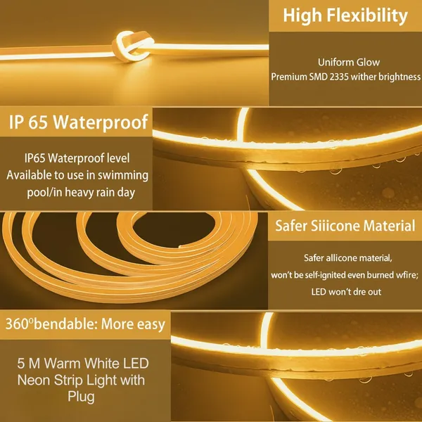 16_4_Feet_Led_Neon_Strip_Lights_Cuttable_Flexible_Ip65_Waterproof_5_Meter_For_Home_Bedroom_Party_Gaming_Room_Christmas_Diwali_Warm_White