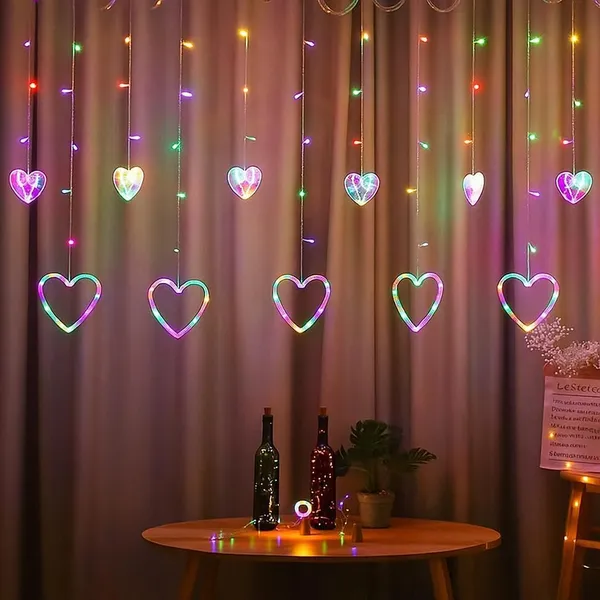 KAVYASHINE_100Led_Hanging_String_Lights_3_5M_Perfect_For_Home_Festival_Diwali_Christmas_Decoration_Party_Wedding_Heart_Multi