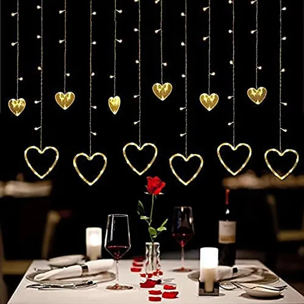 KAVYASHINE_100Led_Hanging_String_Lights_3_5M_Perfect_For_Home_Festival_Diwali_Christmas_Decoration_Party_Wedding_Heart_Ww