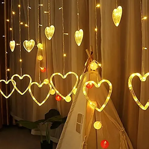 KAVYASHINE_100Led_Hanging_String_Lights_3_5M_Perfect_For_Home_Festival_Diwali_Christmas_Decoration_Party_Wedding_Heart_Ww