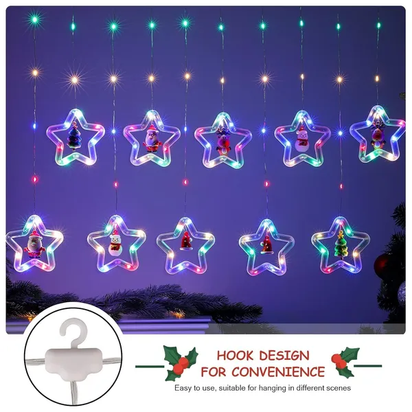 KAVYASHINE_100Led_Hanging_String_Lights_3_5M_Perfect_For_Home_Festival_Diwali_Christmas_Decoration_Party_Wedding_10_Star_Multi