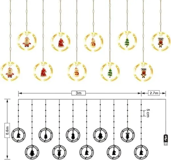 KAVYASHINE_100Led_Hanging_String_Lights_3_5M_Perfect_For_Home_Festival_Diwali_Christmas_Decoration_Party_Wedding_10_Ring_Ww