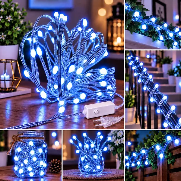 KAVYASHINE_Led_String_Lights_For_Home_Decoration_Festival_Diwali_Wedding_Party_And_Bedroom_Decoration_Blue_2