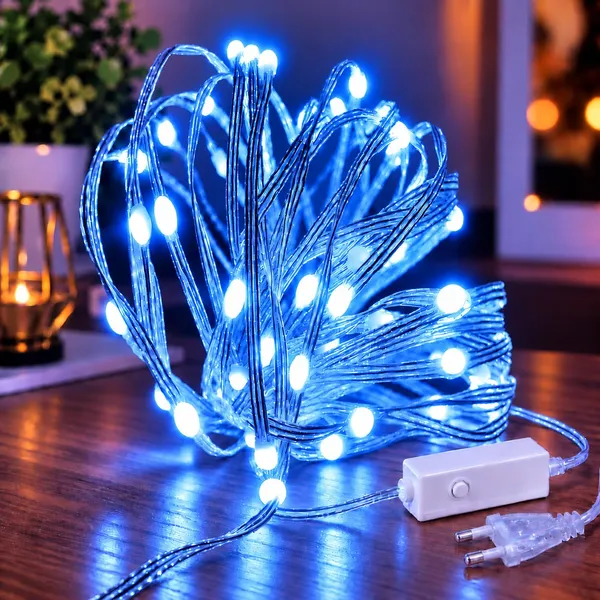 KAVYASHINE_Led_String_Lights_For_Home_Decoration_Festival_Diwali_Wedding_Party_And_Bedroom_Decoration_Blue_2