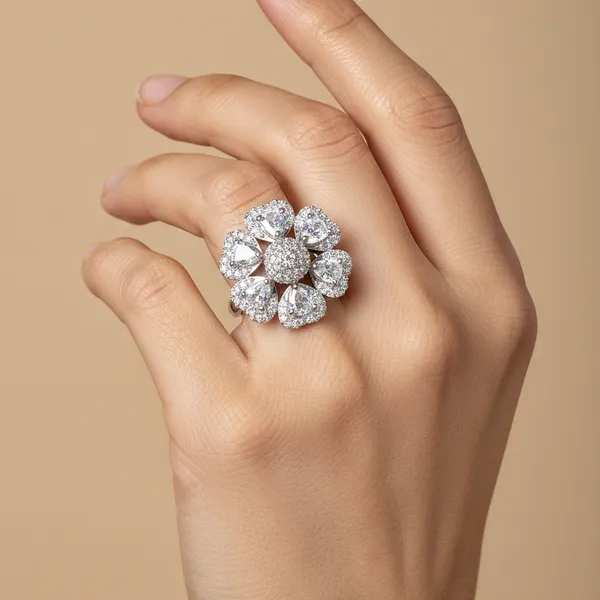 Fabllery_Elegant_Floral_Zircon_American_Diamond_Ring_For_Women_Adjustable_Size