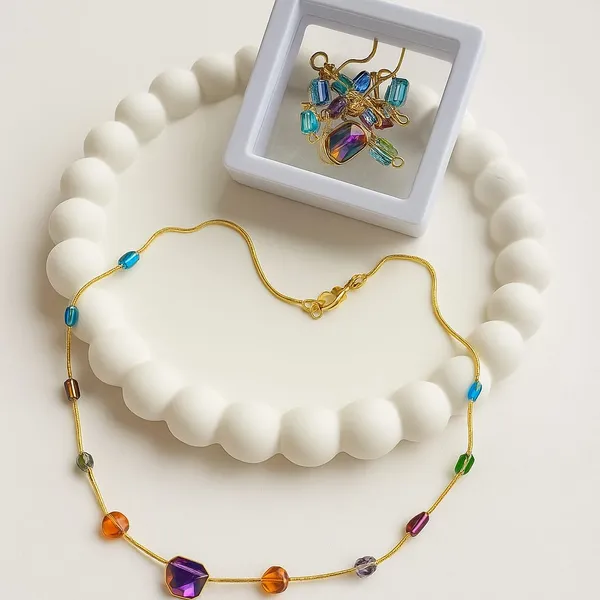 Fabllery_Premium_Multicolor_Crystal_Beads_Necklace_For_Daily_Wear