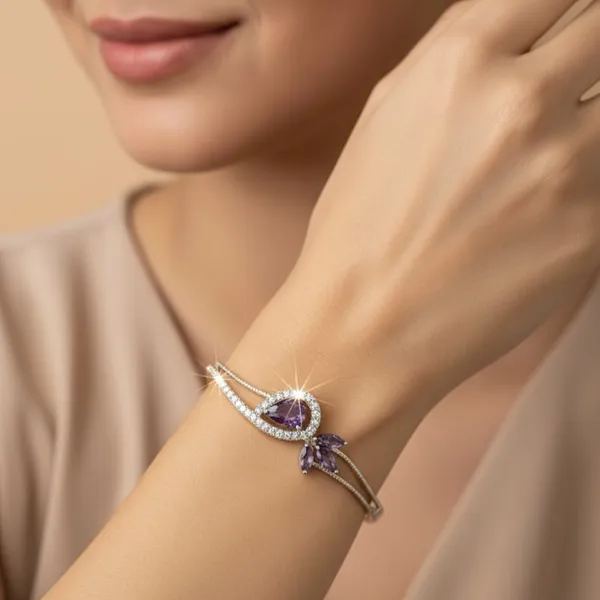 Fabllery_Anti_Tarnish_Purple_Crystal_Bracelet_For_Women_Elegant_Long_Lasting_Shine