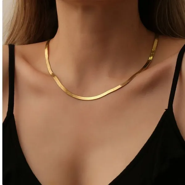 Fabllery_Anti_Tarnish_Gold_Snake_Chain_Necklace_For_Women_Daily_Wear_Stylish_Neck_Chain