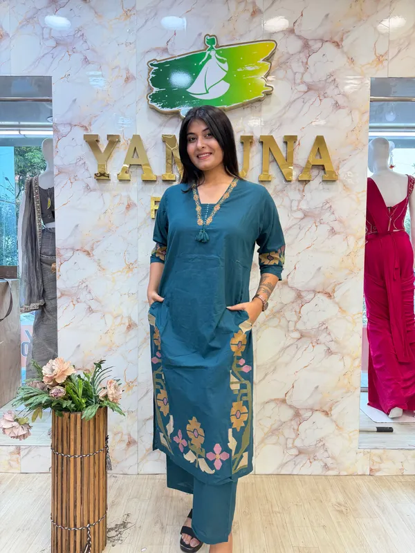 Teal_Printed_Straight_Kurta_Set_for_Women