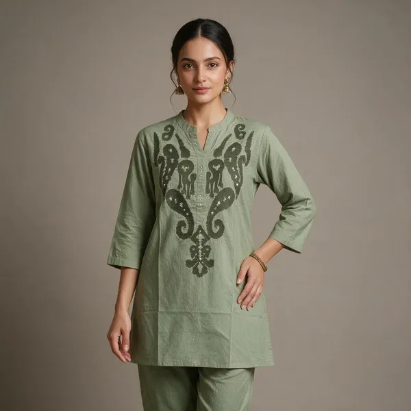 Sage_Green_Embroidered_Straight_Kurta_For_Women