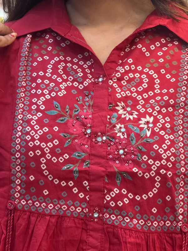 Red_Printed_Flared_Kurta_Set_for_Women