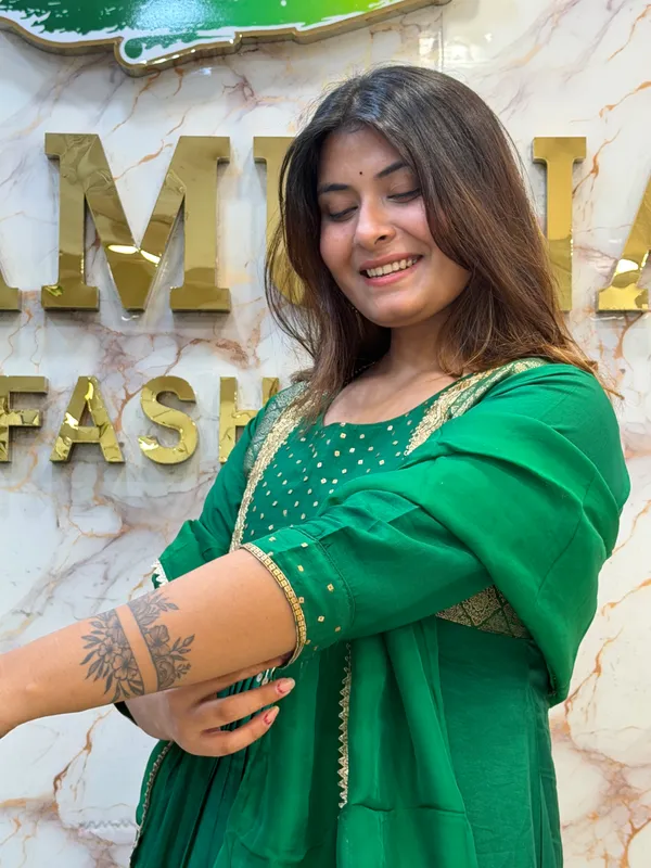 Green_Embellished_Anarkali_Kurta_Set_for_Women