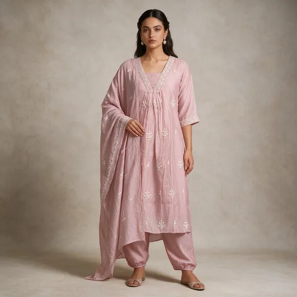 Pink_Embroidered_Kurta_Set_For_Women