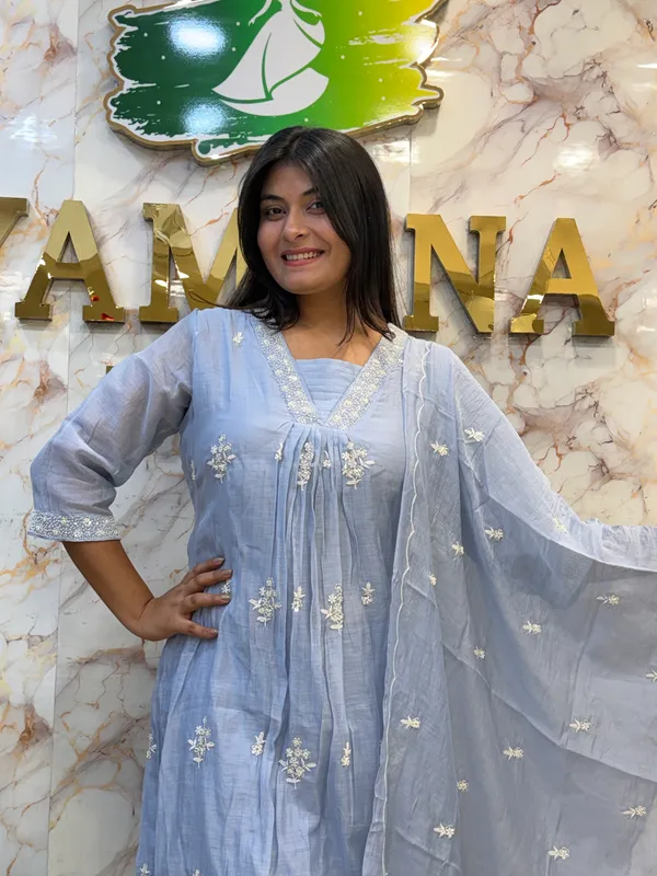 Blue_Embroidered_Kurta_Set_With_Dupatta_For_Women