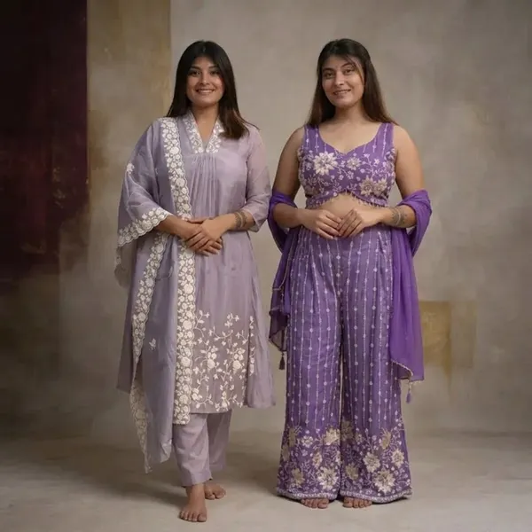Soft_Lavender_And_Purple_Embroidered_Kurta_Set_For_Women_Pack_Of_2