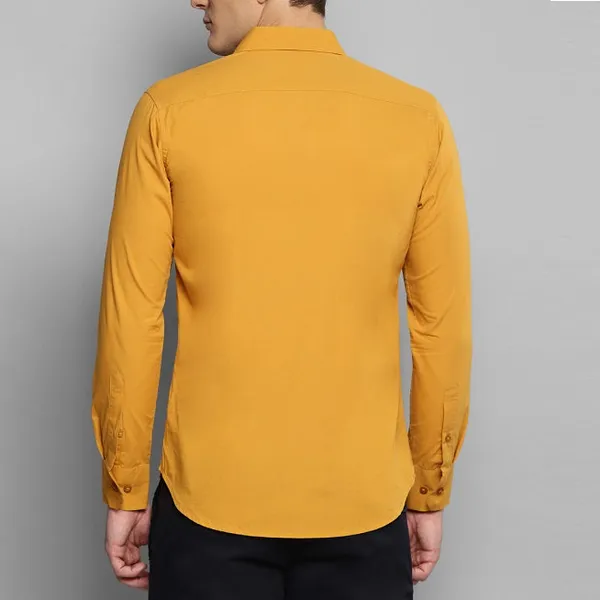 Premium_Cotton_Blend_Solid_Shirts_Mustard