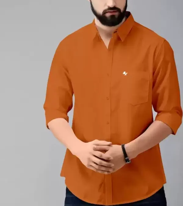 Premium_Cotton_Blend_Solid_Shirts_Orange