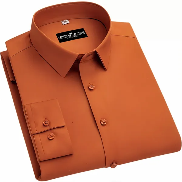 Premium_Cotton_Blend_Solid_Shirts_Orange