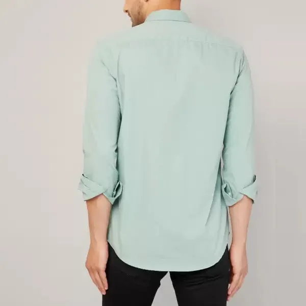 Plain_Cotton_Blend_Solid_Shirts_Pista