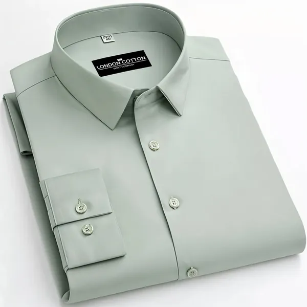 Plain_Cotton_Blend_Solid_Shirts_Pista