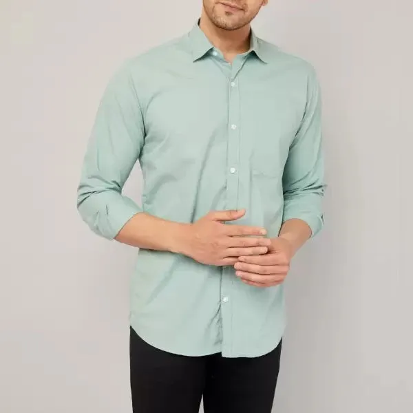 Plain_Cotton_Blend_Solid_Shirts_Pista