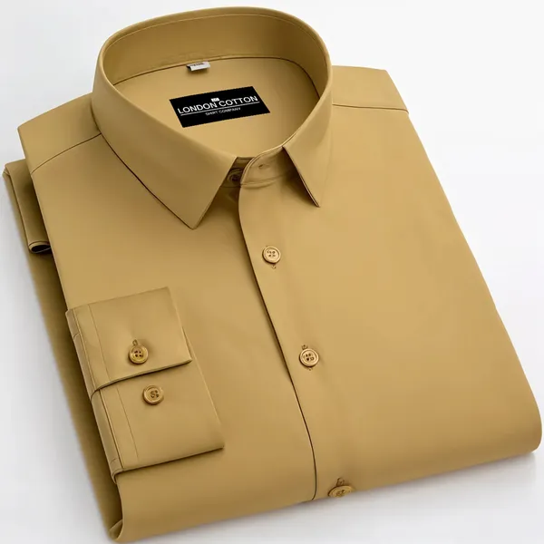New_Cotton_Blend_Solid_Shirts_Skin_Colour