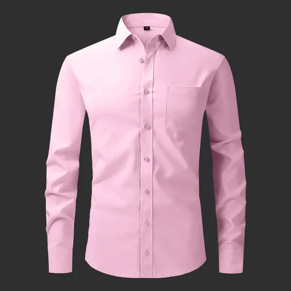 Premium_Cotton_Solid_Shirt_For_Man_Light_Pink
