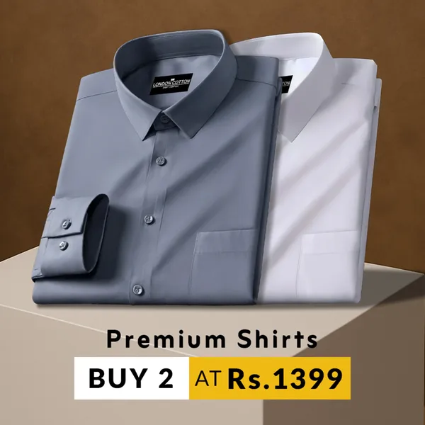 Pack_Of_2_Premium_Cotton_Solid_Shirt_For_Man_Dark_Grey_White