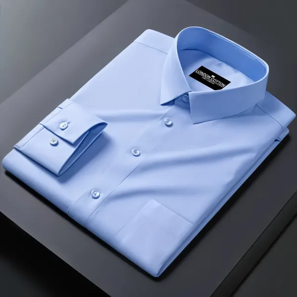 Pack_Of_2_Premium_Cotton_Solid_Shirt_For_Man_Black_Sky_Blue