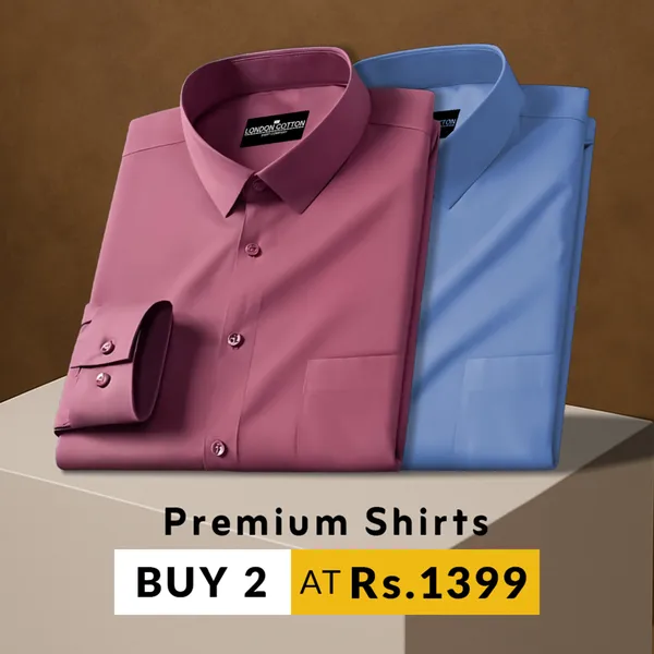 Pack_Of_2_Premium_Cotton_Solid_Shirt_For_Man_Solid_Pink_Denim_Blue