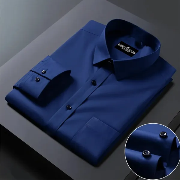 Pack_Of_2_Premium_Cotton_Solid_Shirt_For_Man_Sky_Blue_Navy_Blue