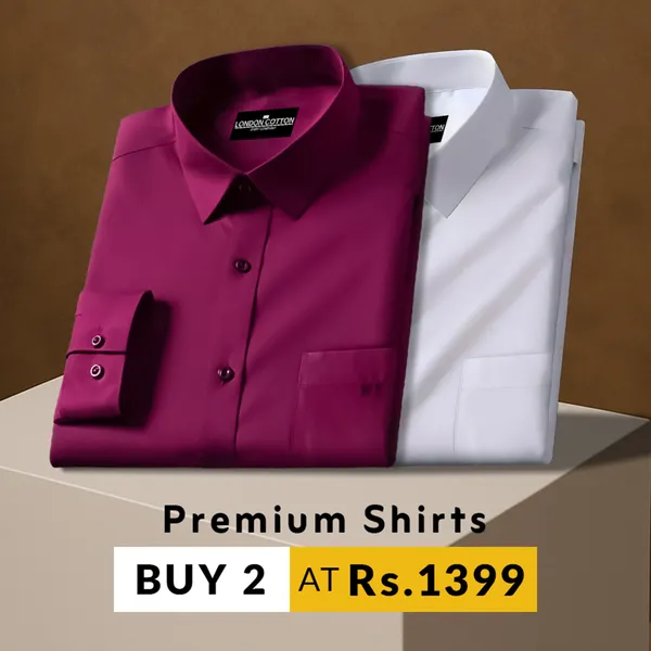 Pack_Of_2_Premium_Cotton_Solid_Shirt_For_Man_Maroon_White
