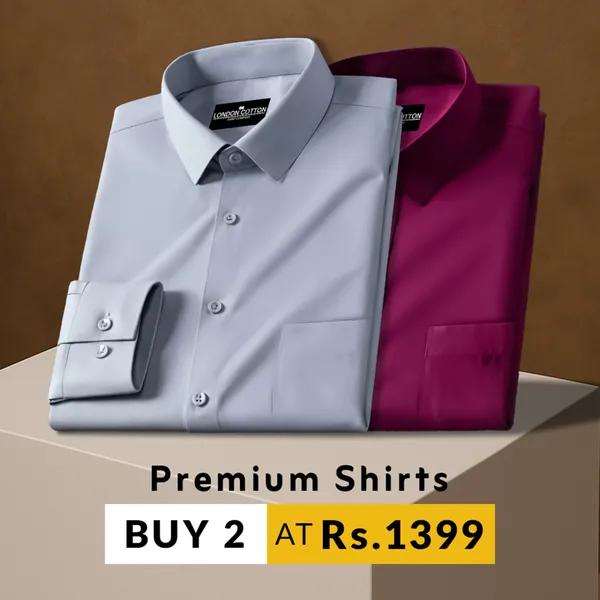 Pack_Of_2_Premium_Cotton_Solid_Shirt_For_Man_Silver_Maroon