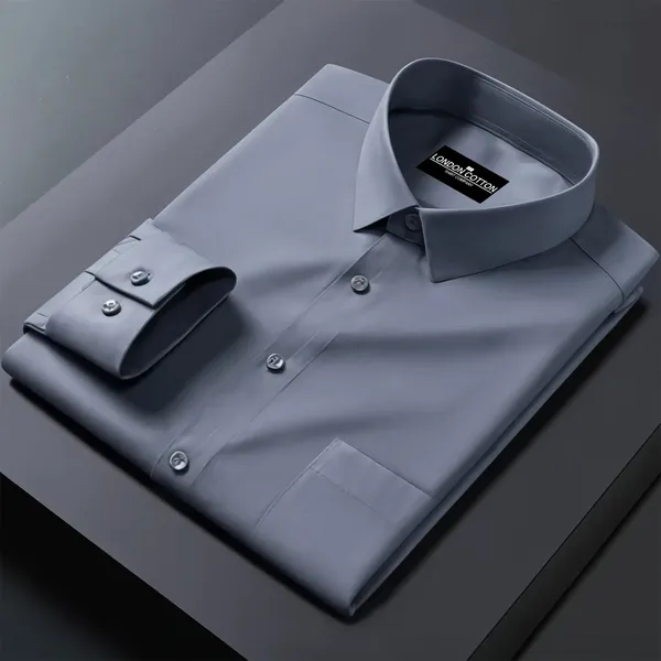 Pack_Of_2_Premium_Cotton_Solid_Shirt_For_Man_Dark_Grey_Skin