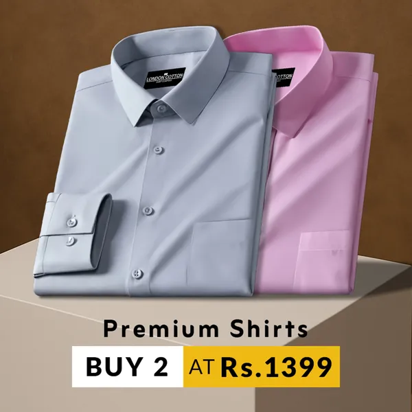 Pack_Of_2_Premium_Cotton_Solid_Shirt_For_Man_Silver_Light_Pink