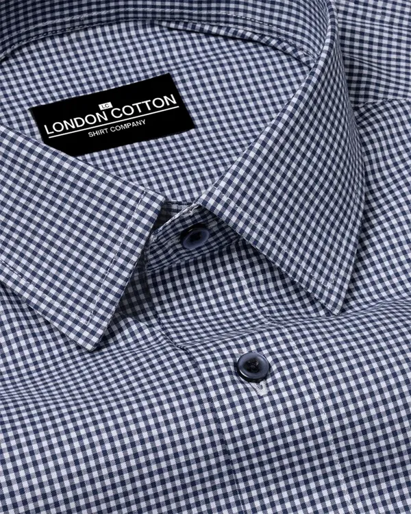 Navy_Blue_Check_Oxford_Premium_Cotton_Shirt_For_Men