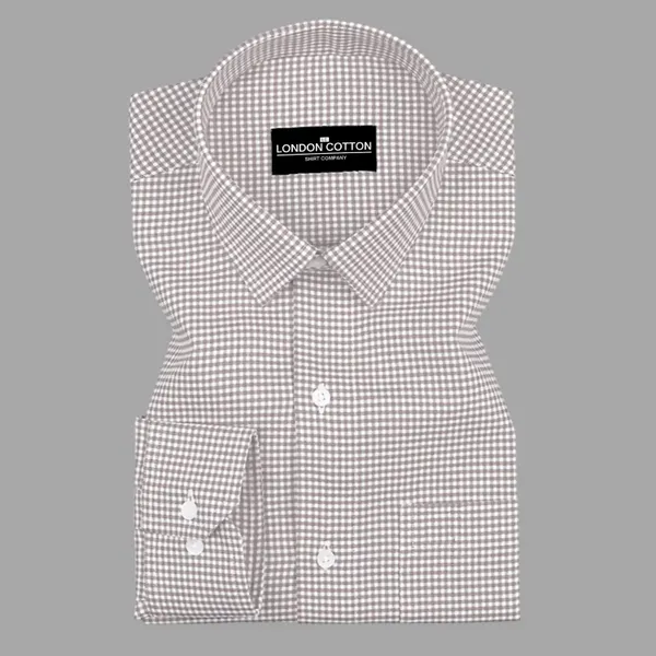 Beige_Check_Oxford_Premium_Cotton_Shirt_For_Men