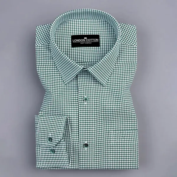 Green_Check_Oxford_Premium_Cotton_Shirt_For_Men