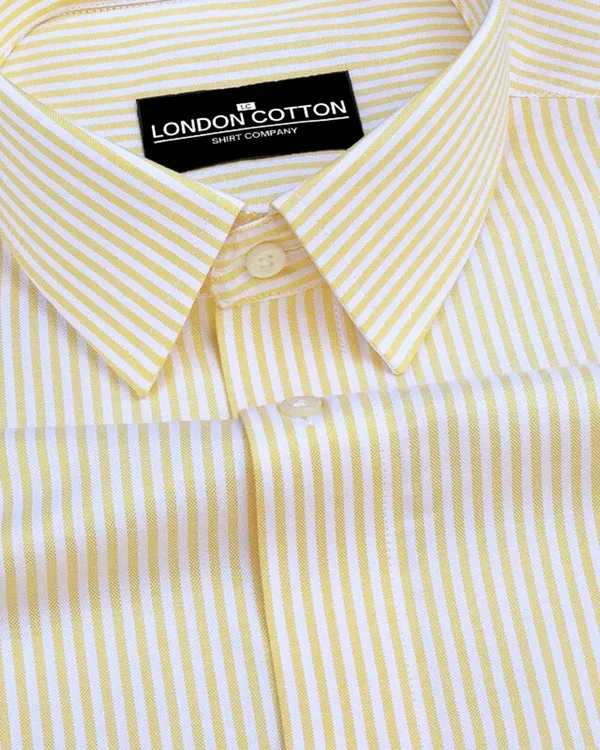 Yellow_Stripe_Oxford_Premium_Cotton_Shirt_For_Men