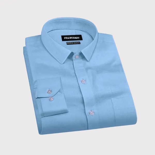 Sky_Blue_Solid_Linen_Shirt_For_Man